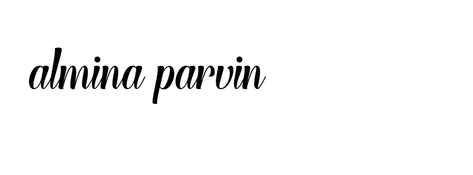 Signature of almina-parvin