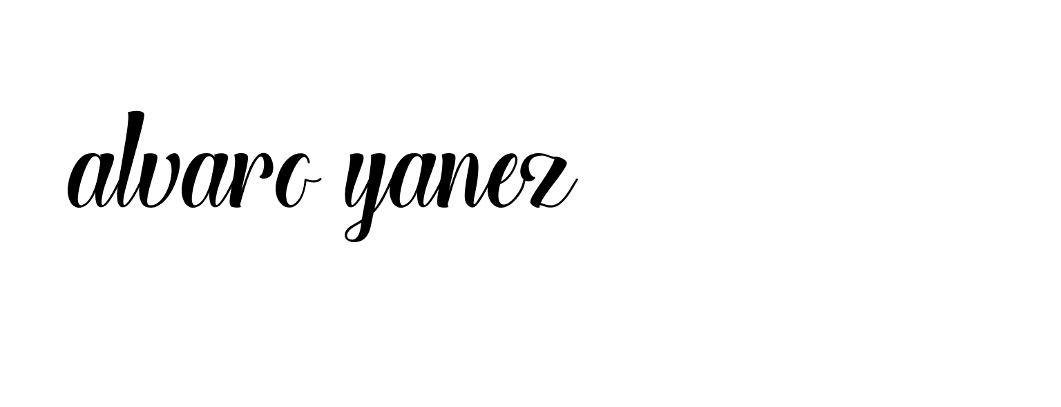 Signature of alvaro-yanez