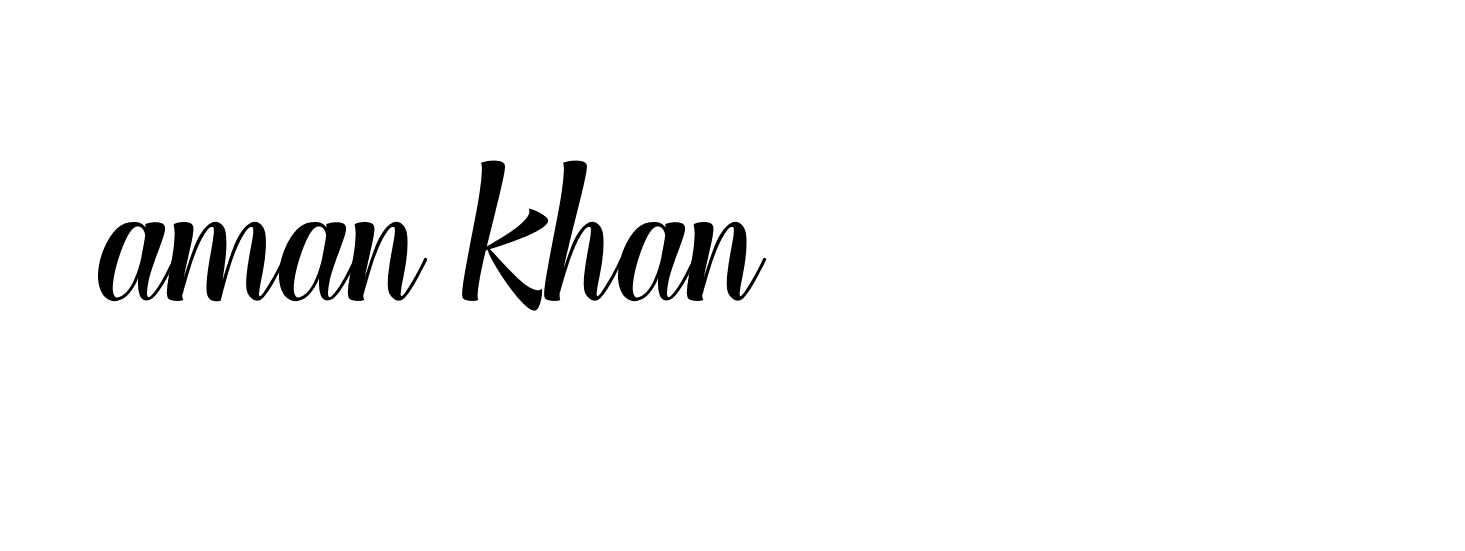 Signature of aman-khan