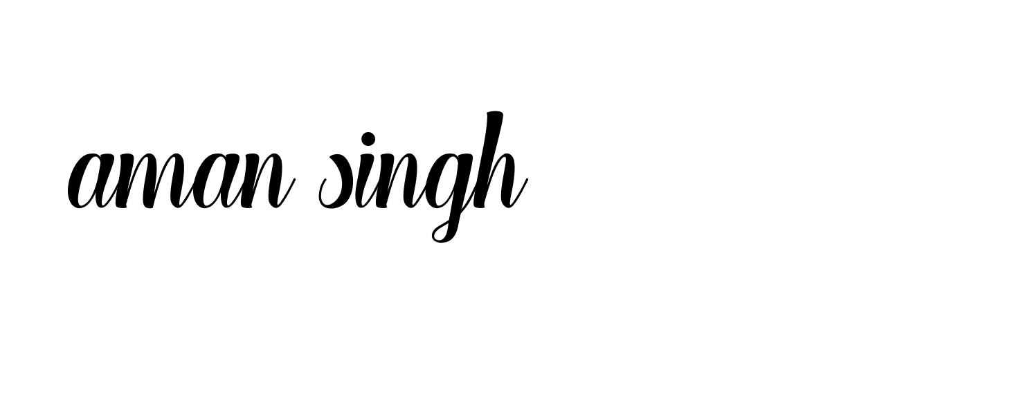 Signature of aman-singh