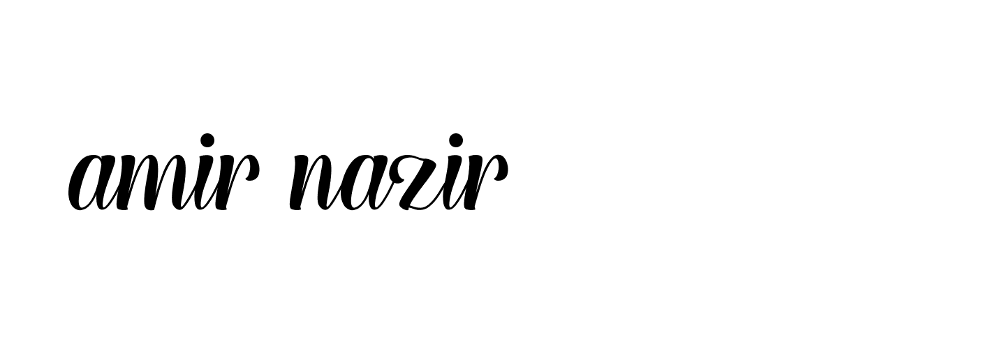 Signature of amir-nazir