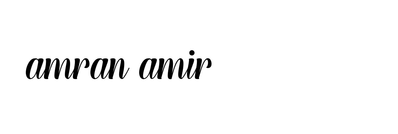 Signature of amran-amir