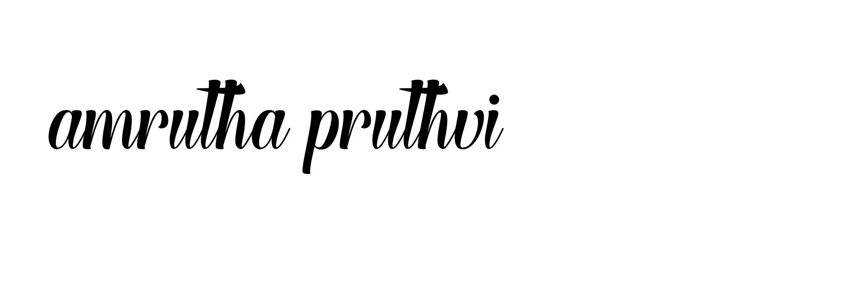 Signature of amrutha-pruthvi