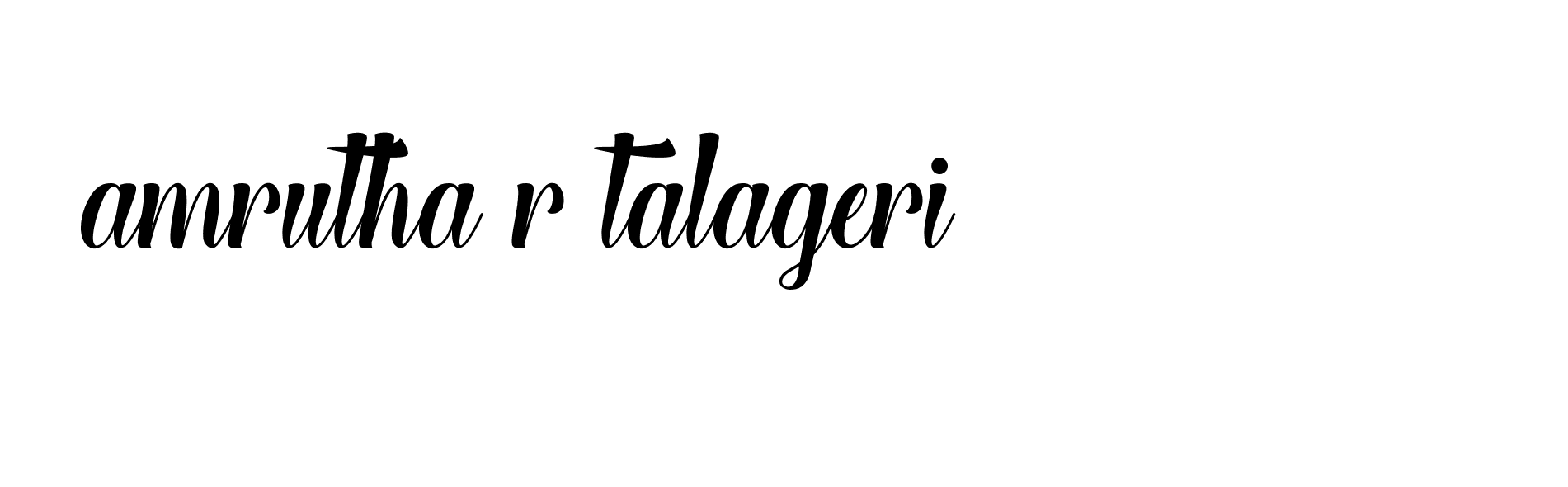 Signature of amrutha-r-talageri-