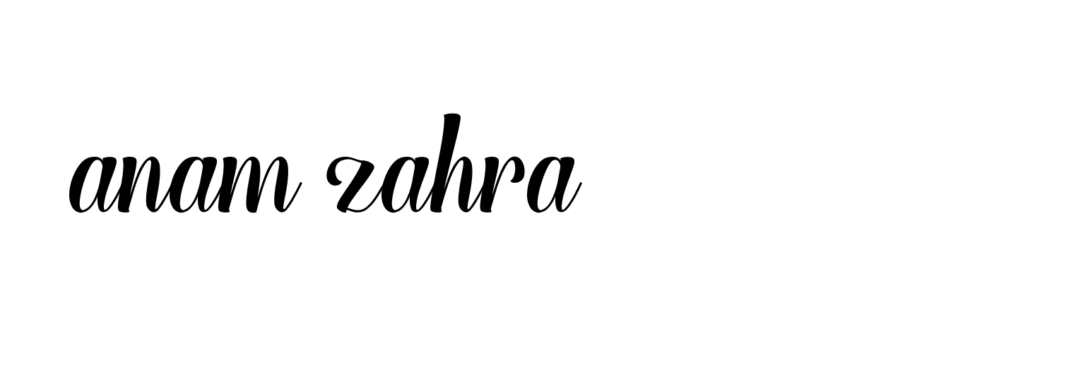 Signature of anam-zahra