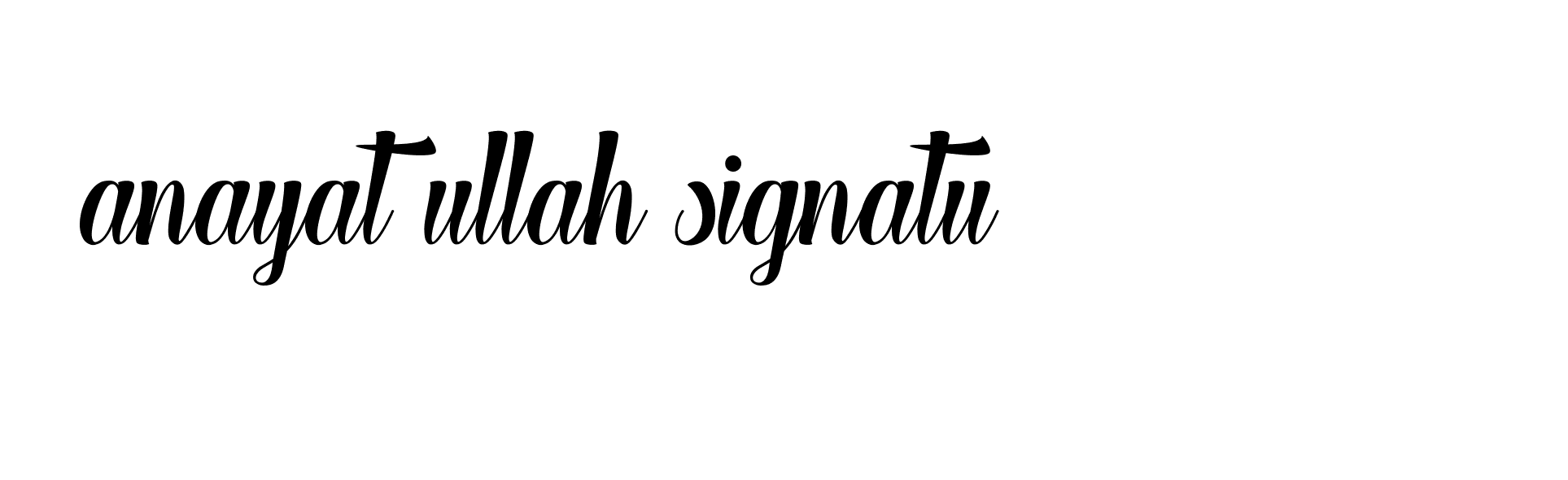 Signature of anayat-ullah-signatu