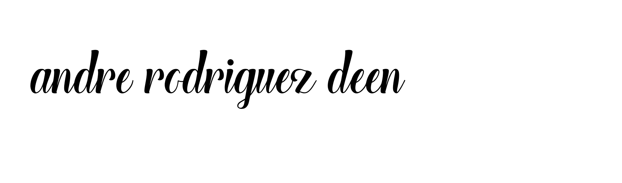 Signature of andre-rodriguez-deen