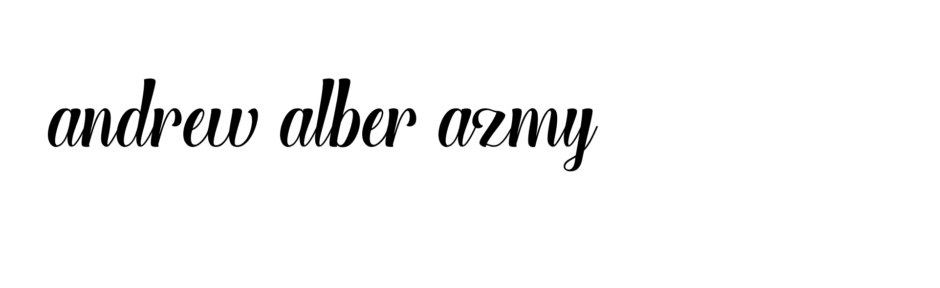 Signature of andrew-alber-azmy