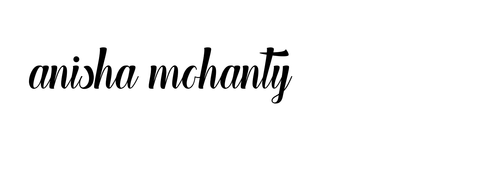 Signature of anisha-mohanty