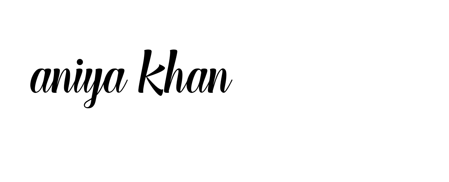 Signature of aniya-khan