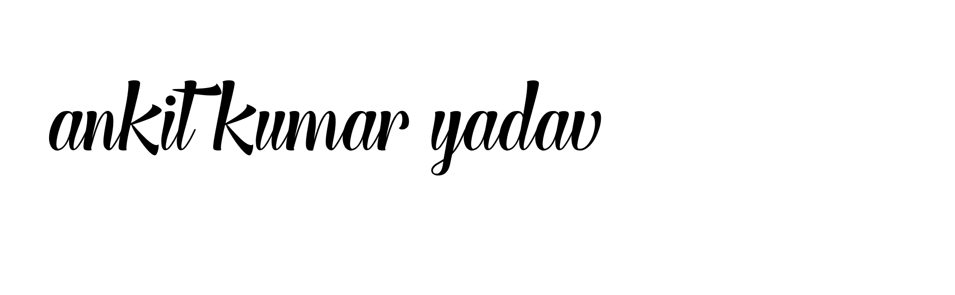 Signature of ankit-kumar-yadav