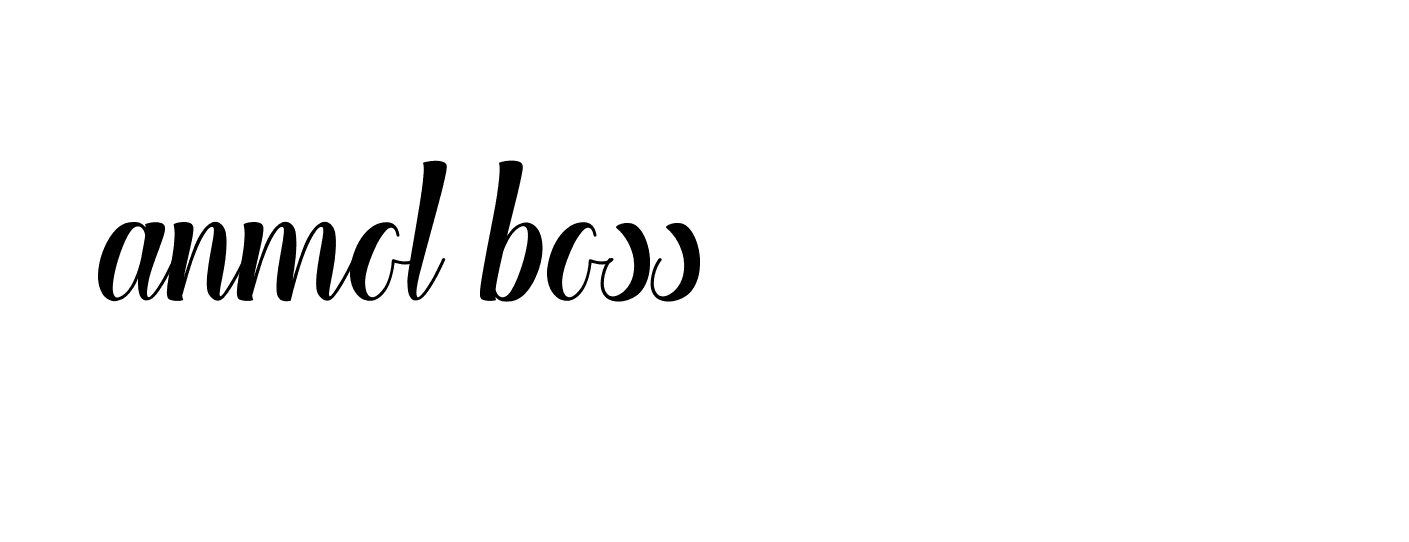 Signature of anmol-boss