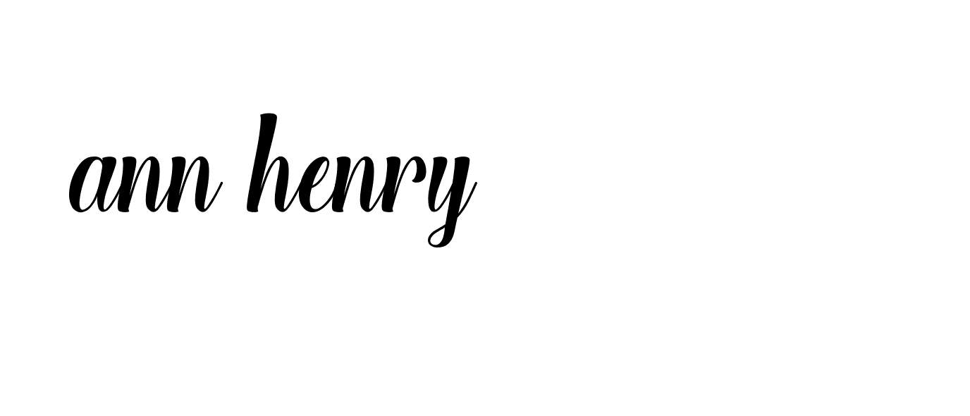 Signature of ann-henry