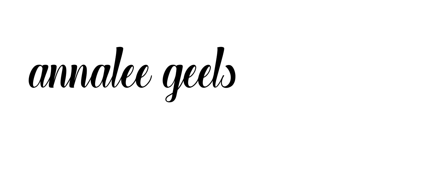 Signature of annalee-geels