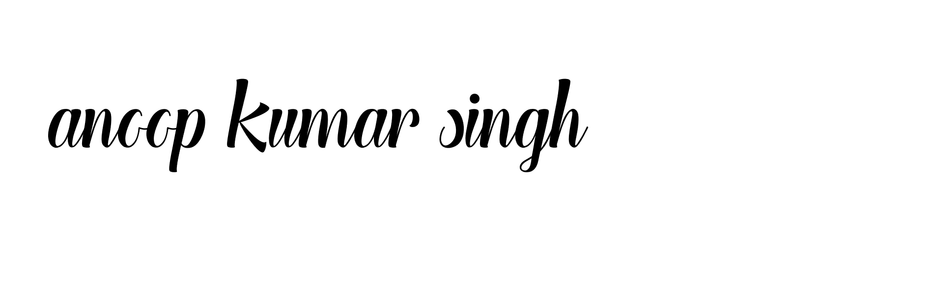 Signature of anoop-kumar-singh