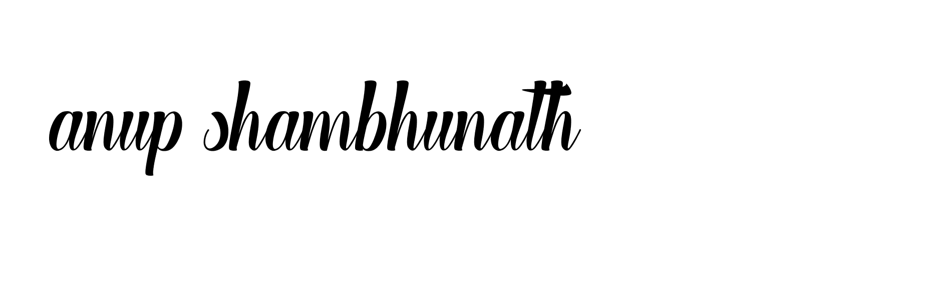 Signature of anup-shambhunath