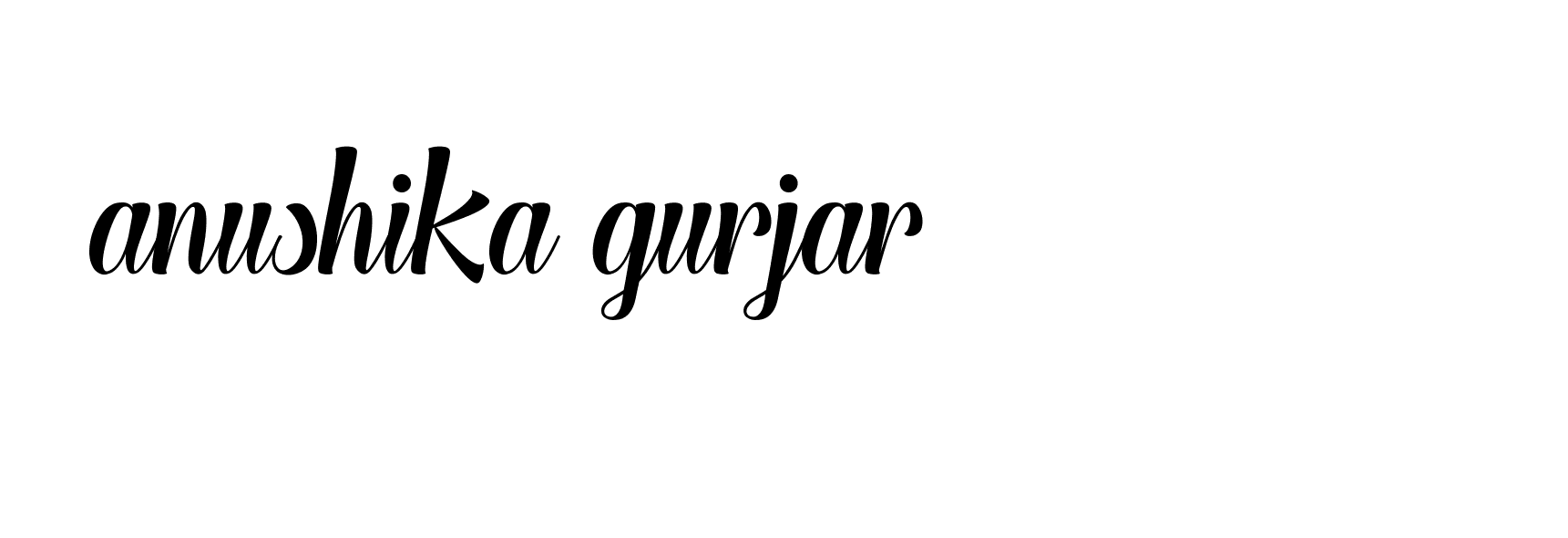 Signature of anushika-gurjar