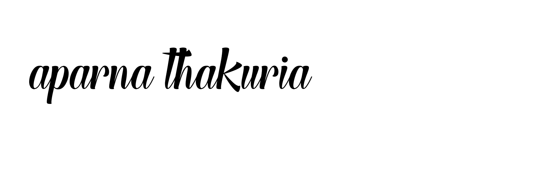 Signature of aparna-thakuria-