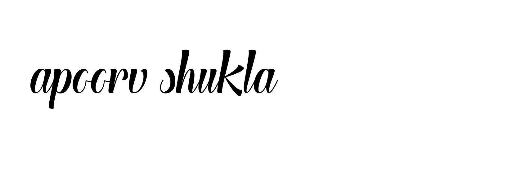 Signature of apoorv-shukla-