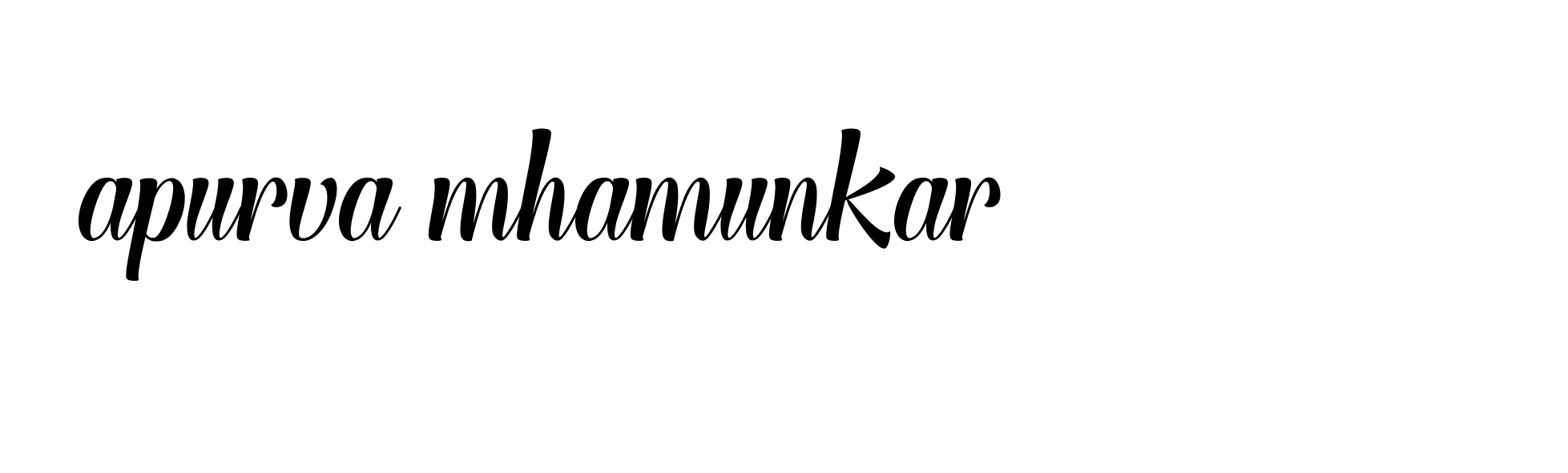 Signature of apurva-mhamunkar