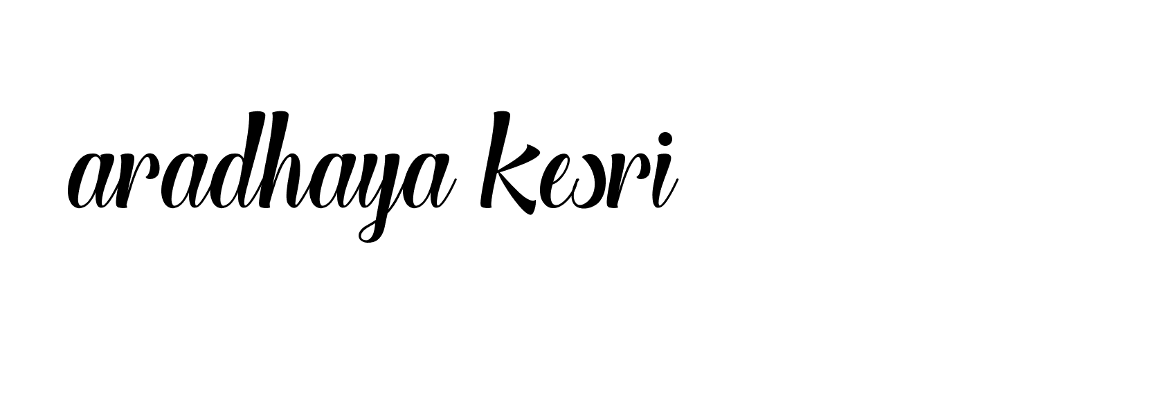 Signature of aradhaya-kesri