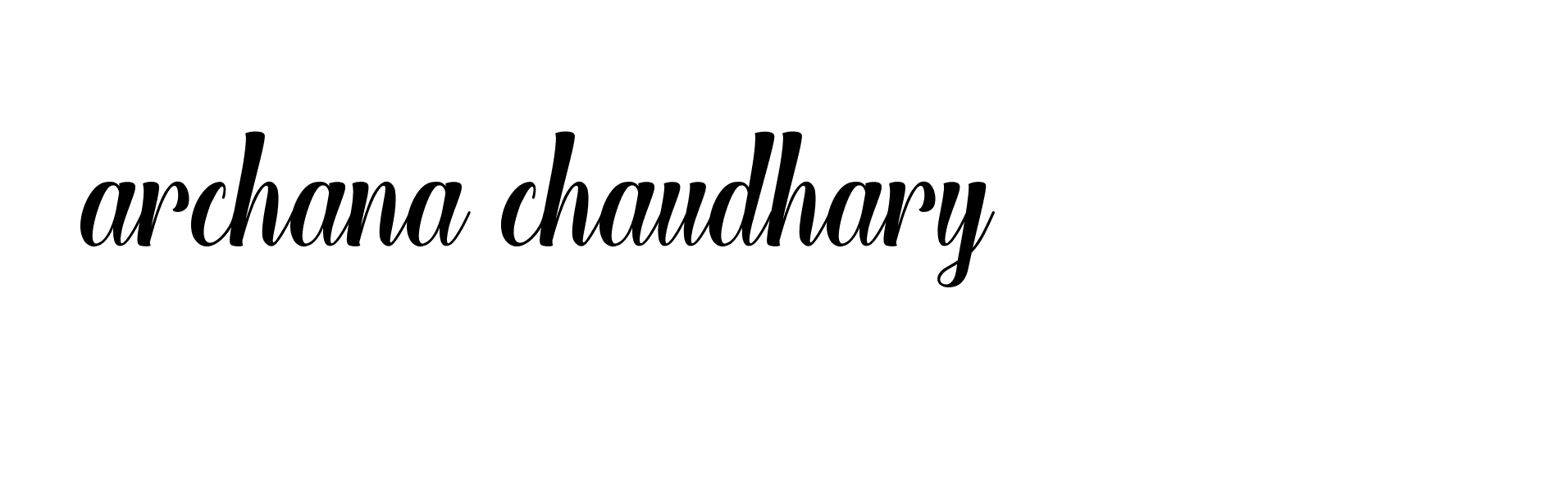 Signature of archana-chaudhary