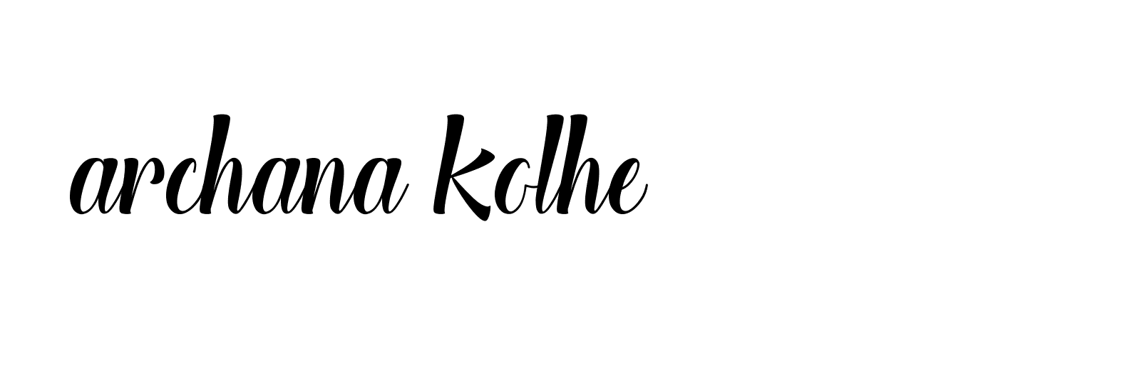 Signature of archana-kolhe