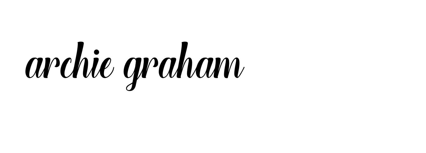 Signature of archie-graham