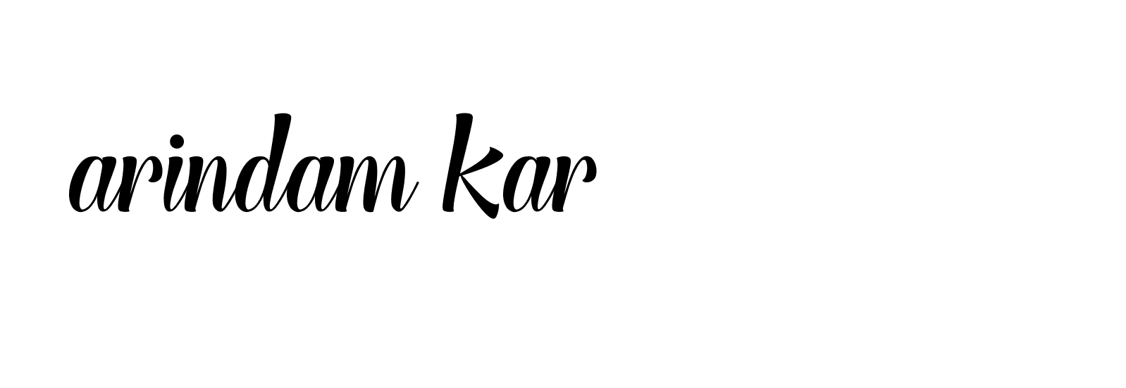 Signature of arindam-kar-