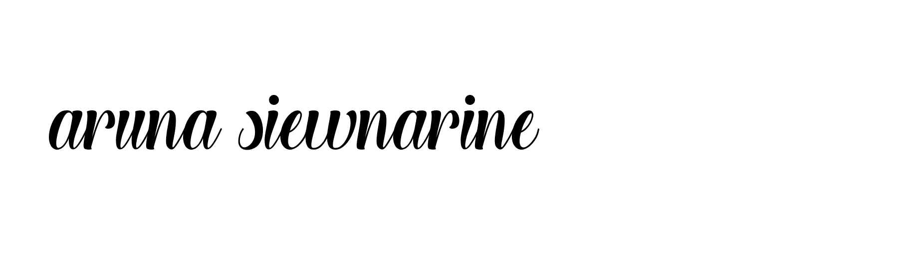 Signature of aruna-siewnarine-