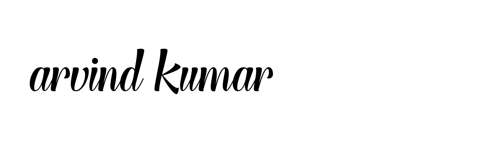 Signature of arvind-kumar-