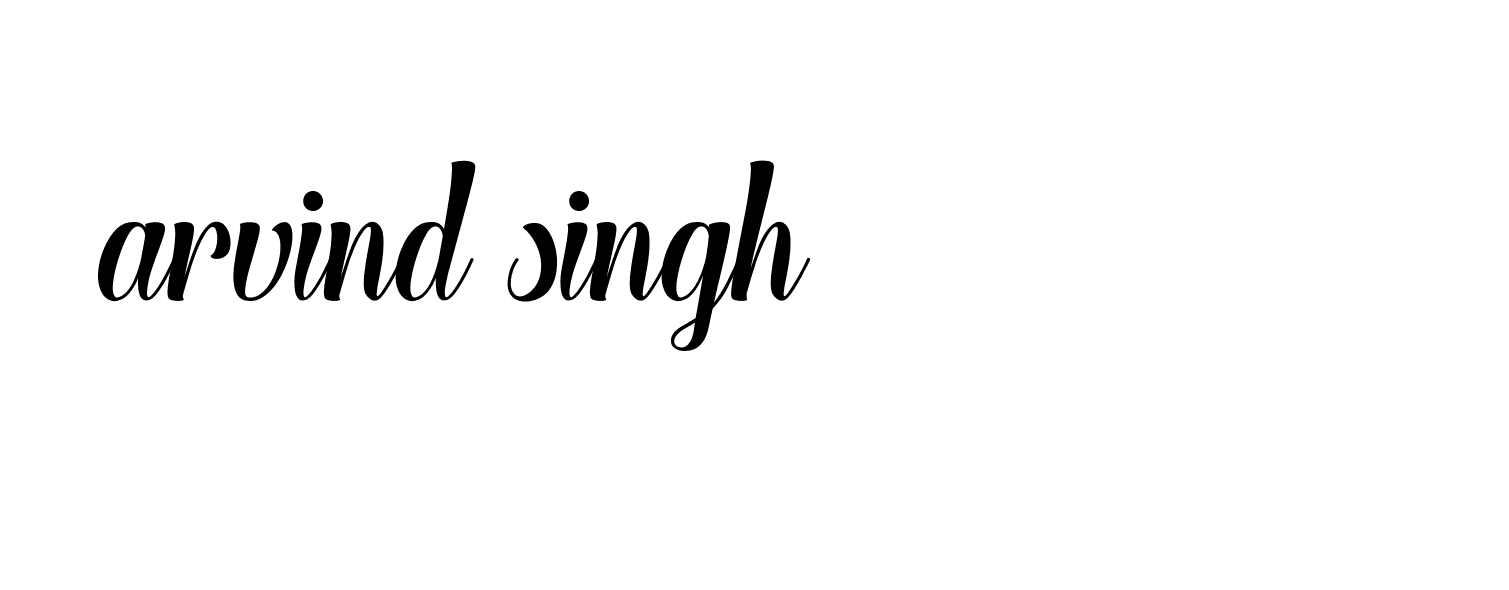 Signature of arvind-singh