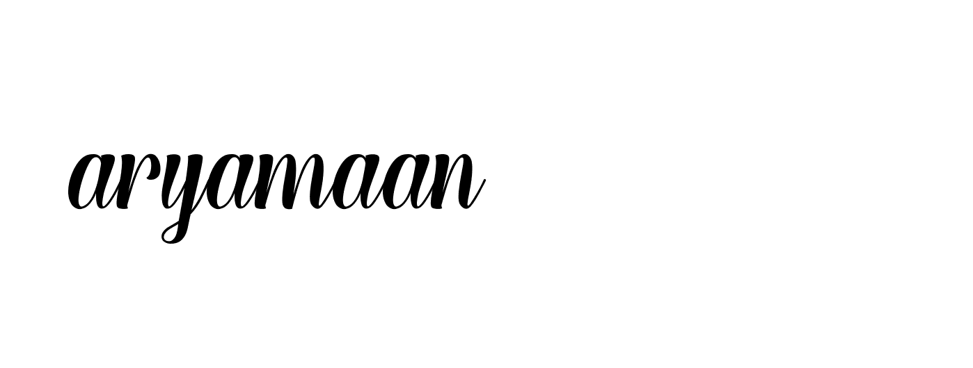 Signature of aryamaan