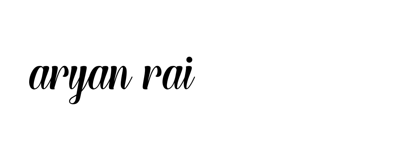 Signature of aryan-rai