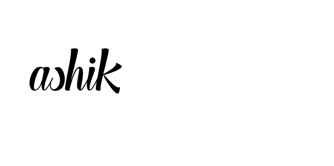 Signature of ashik