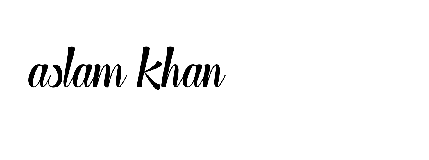 Signature of aslam-khan