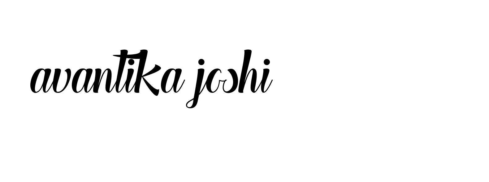 Signature of avantika-joshi