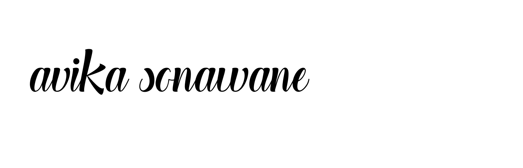 Signature of avika-sonawane