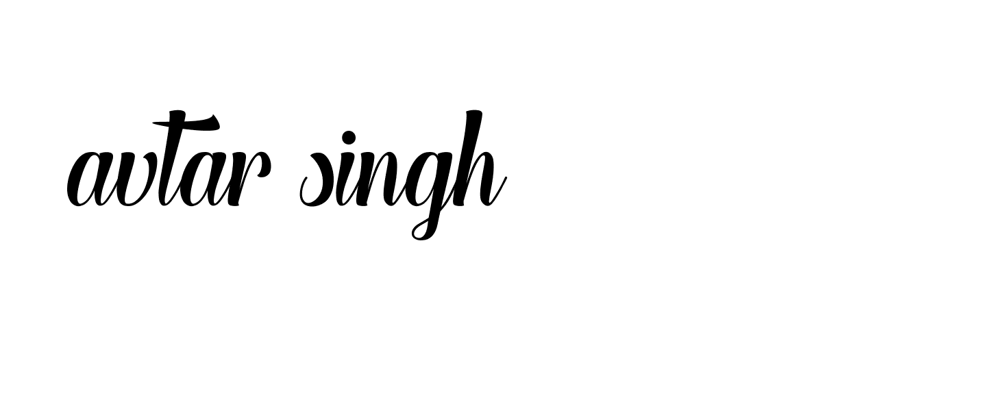 Signature of avtar-singh