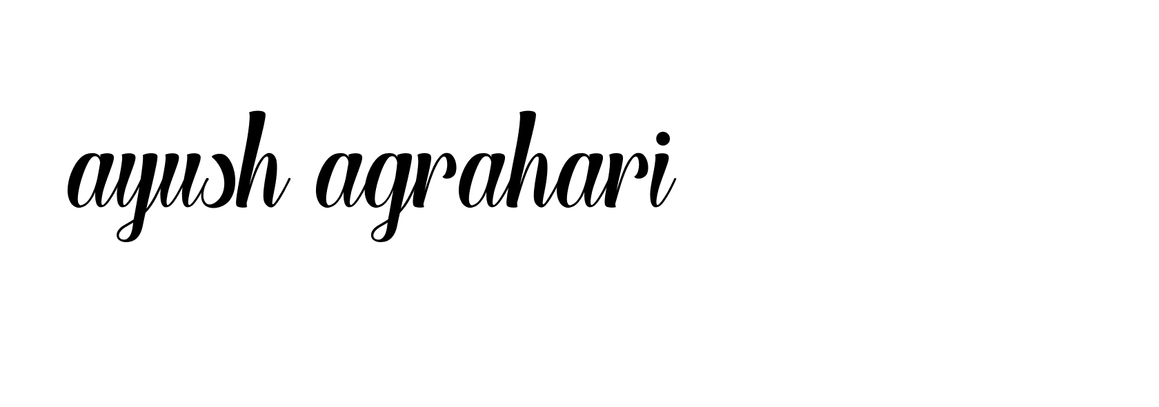 Signature of ayush-agrahari