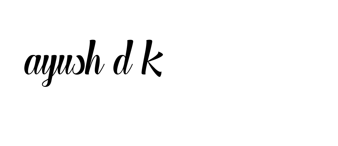 Signature of ayush-d-k