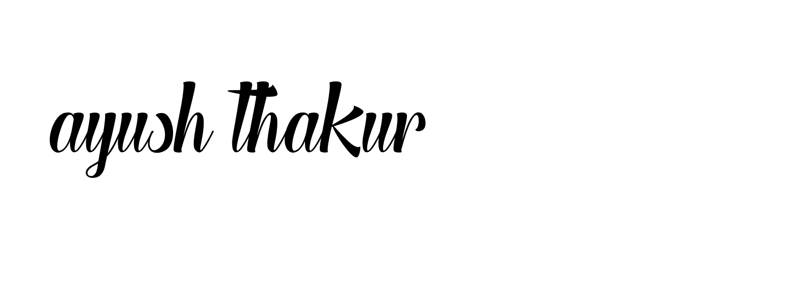 Signature of ayush-thakur