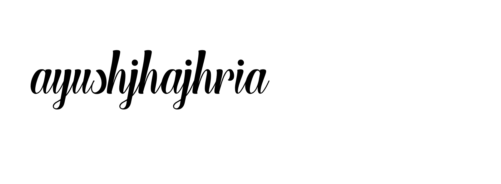 Signature of ayushjhajhria-