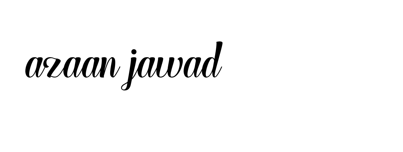 Signature of azaan-jawad