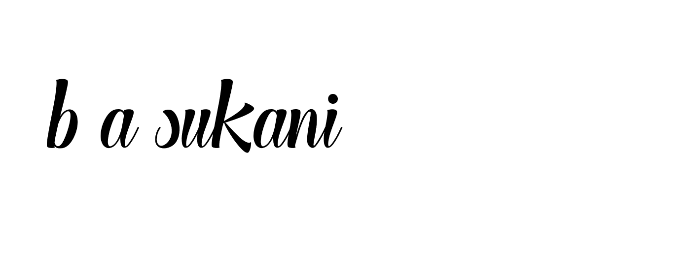 Signature of b-a-sukani