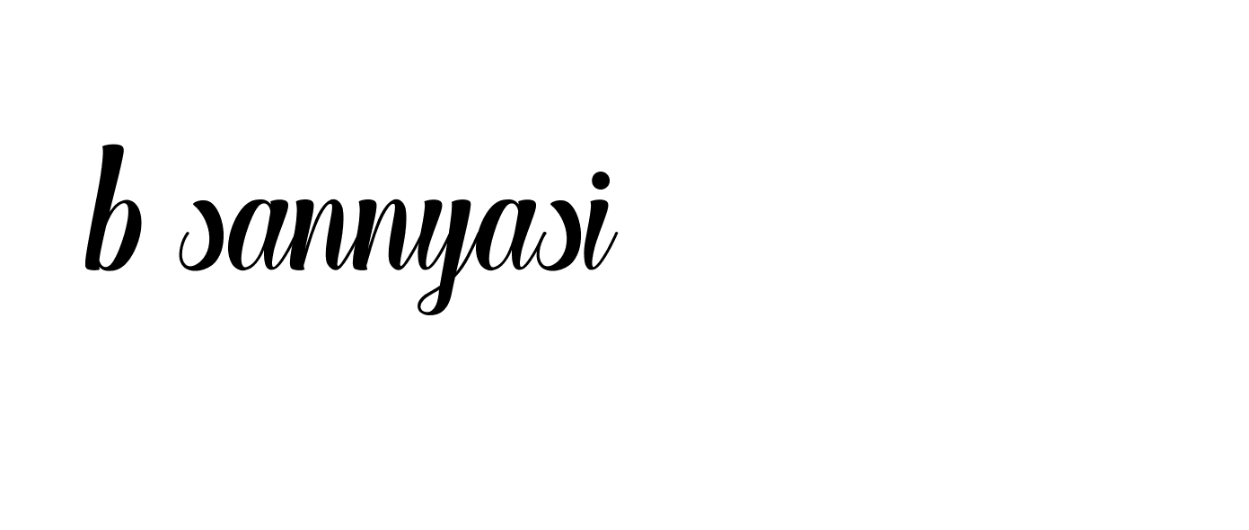 Signature of b-sannyasi