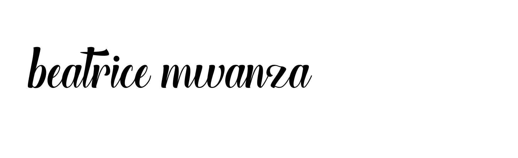 Signature of beatrice-mwanza