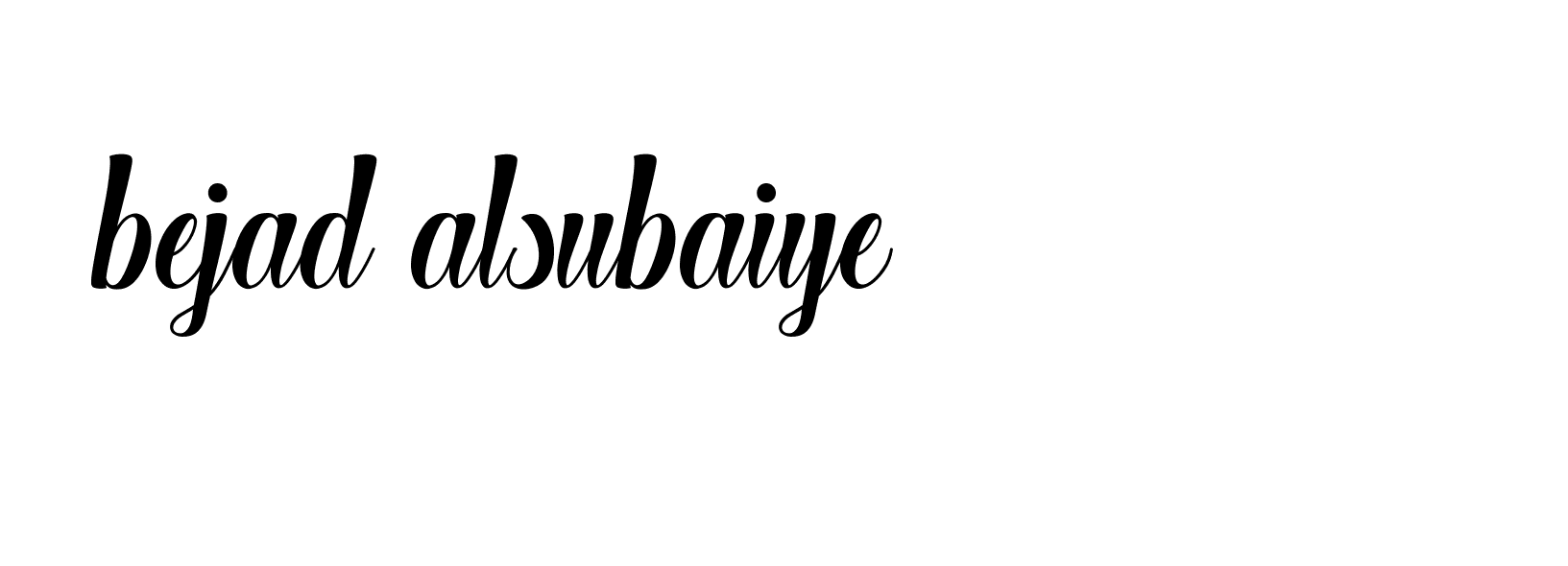 Signature of bejad-alsubaiye