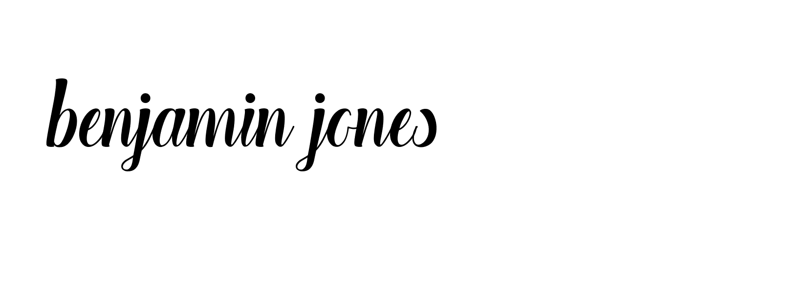 Signature of benjamin-jones