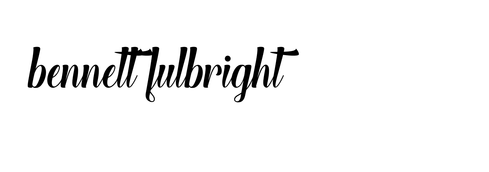 Signature of bennett-fulbright